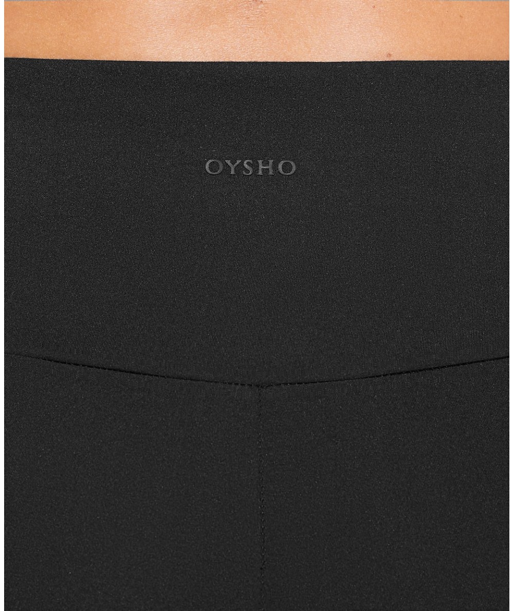 OYSHO Comfortlux Yüksek Bel Bilek Hizasında Kadın Siyah Tayt Beden (h) S  Renk Siyah